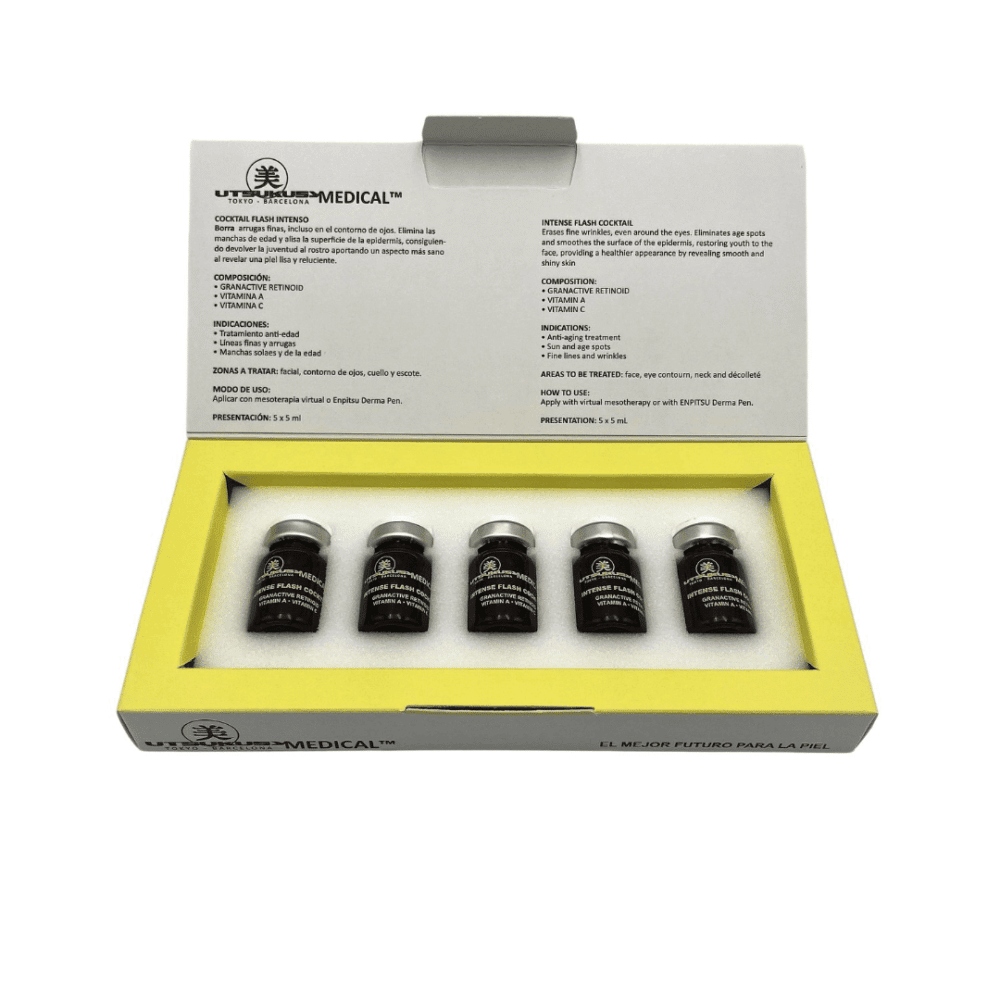 Intense Flash Cocktail steriles Microneelding Serum Ampulle und Verpackung 2