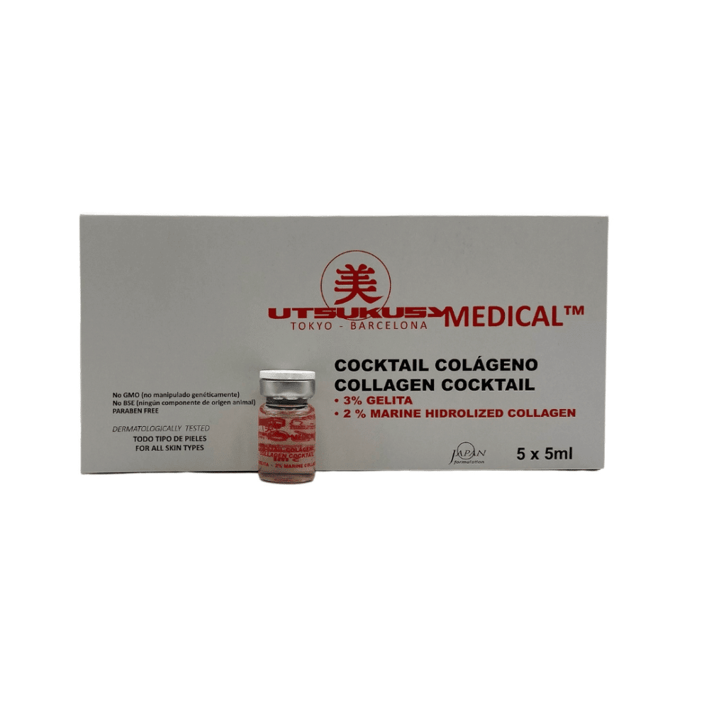 Kollagen Serum steriles Microneedling Serum Ampulle und Verpackung