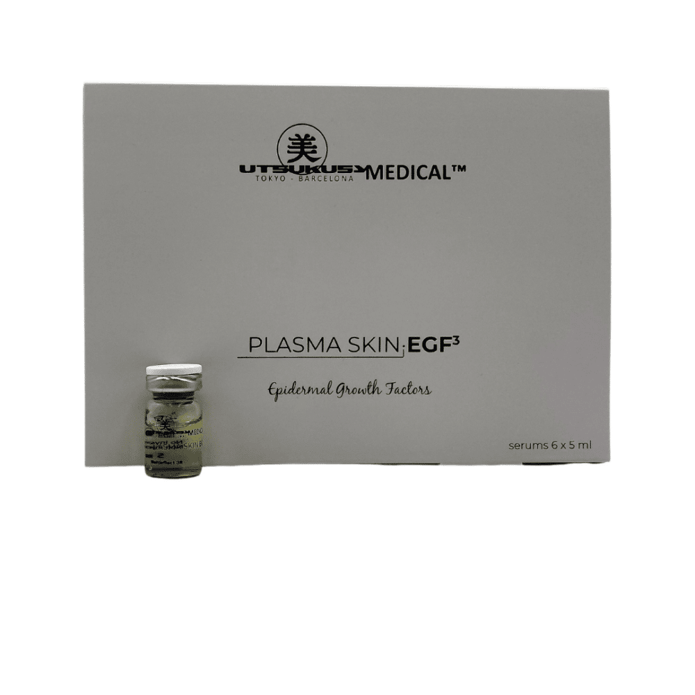 Plasma Skin EGF steriles Microneedling Serum Ampulle und Verpackung