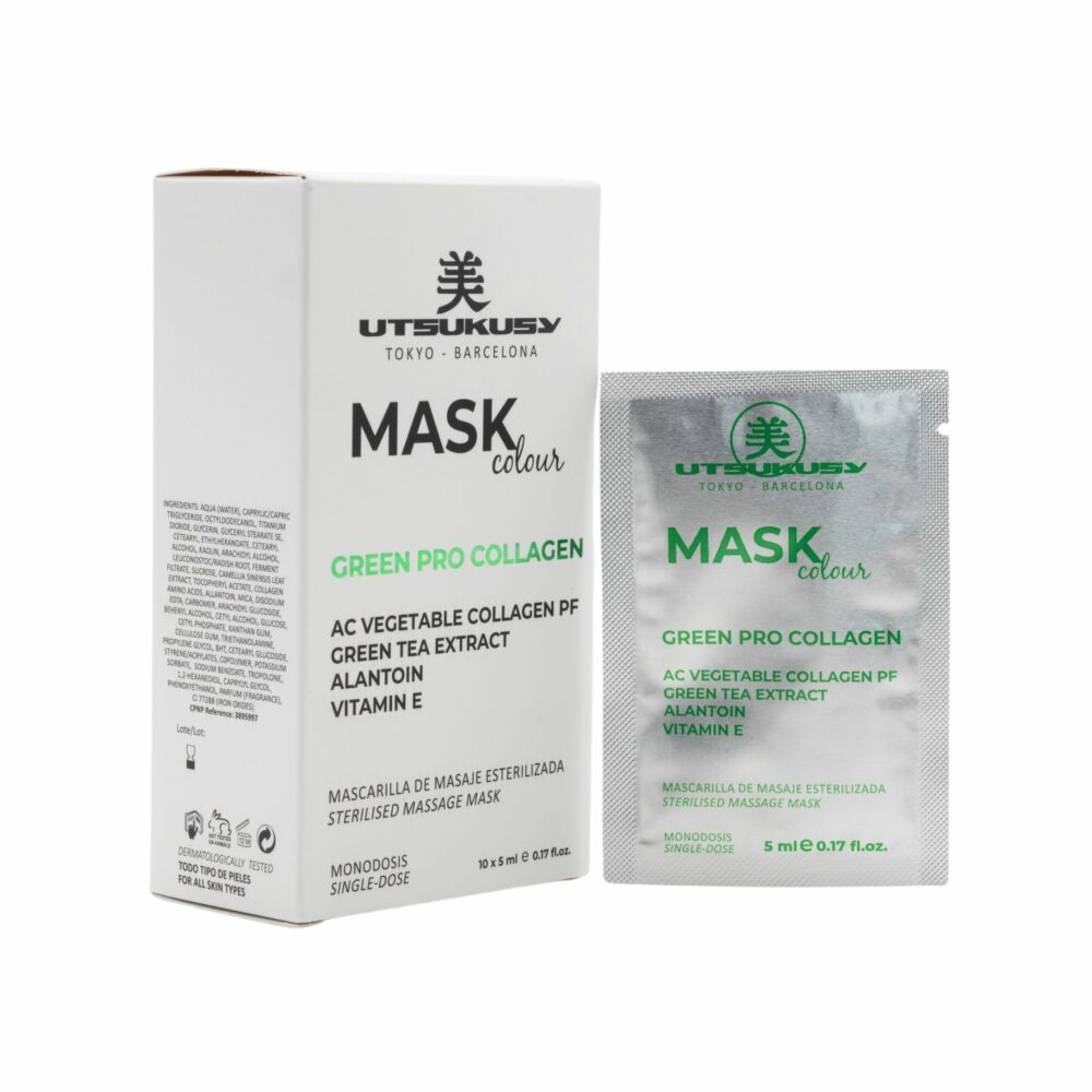 Grüne Kollagen Maske | sterile Masken | Utsukusy Cosmetics – Bild 3
