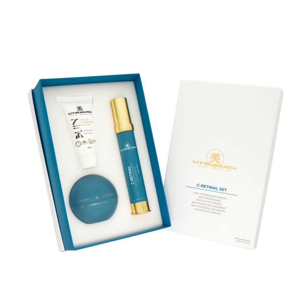 C-Retinal Gesichtspflege-Set | 3-in-1 Anti-Aging Pflege | Utsuksuy Cosmetics