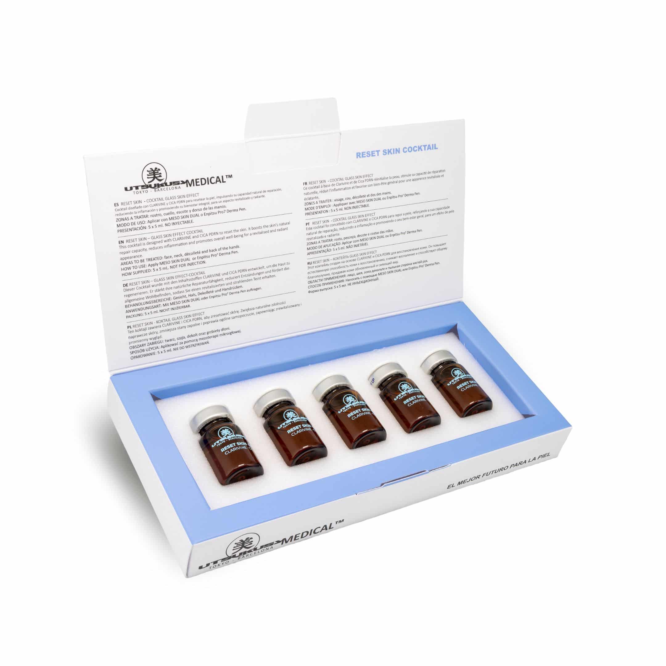 Reset Skin Cocktail 1×5 ml – Microneedling Serum | Utsukusy Cosmetics 2 Reset Skin Cocktail Microneedling Serum von Utsukusy Cosmetics