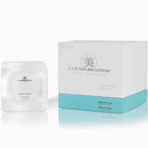 RESET SKIN CREAM 50 ml mit Verpackung – regenerierende Gesichtscreme mit CLARIVINE™, CICA PDRN und Squalan von Utsukusy Cosmetics